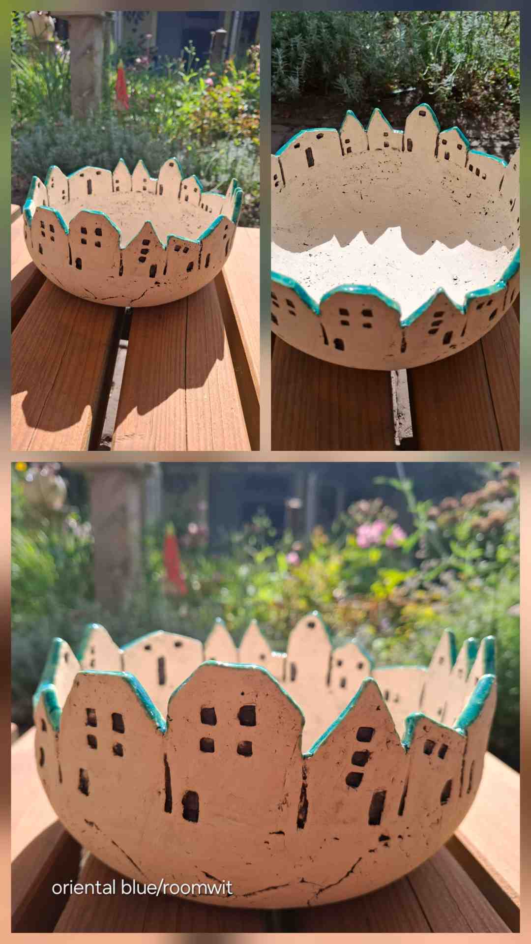 bebouwde kom oriental blue oriental blue - roomwit