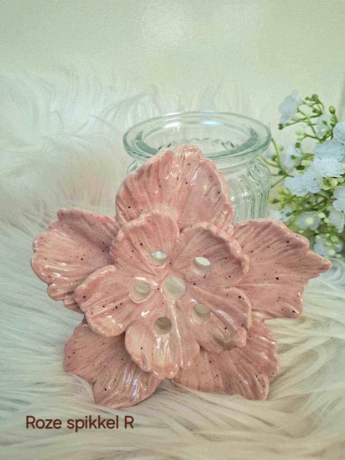 roze spikkel R roze spikkel R